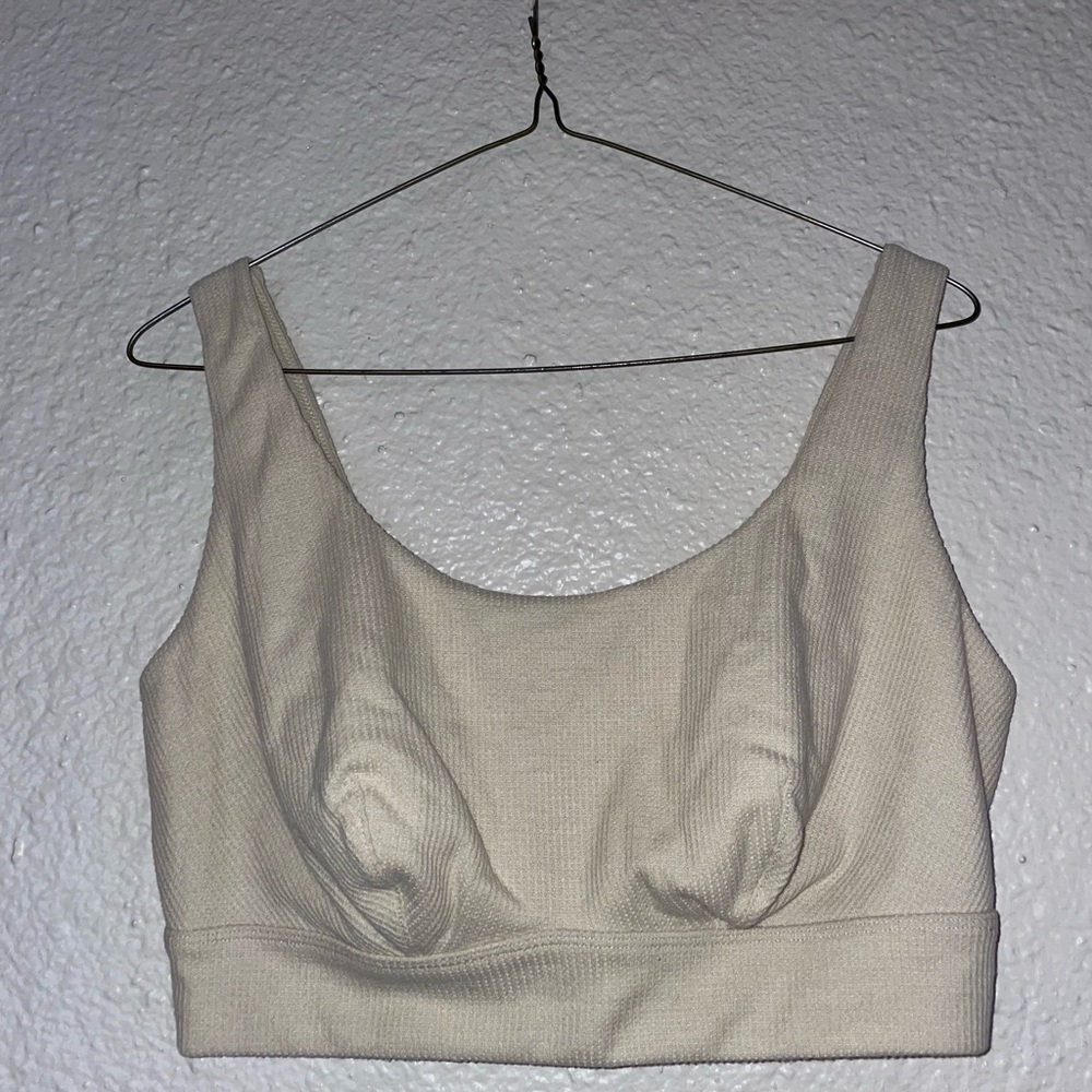 Parade Waffle Bralette in Cream